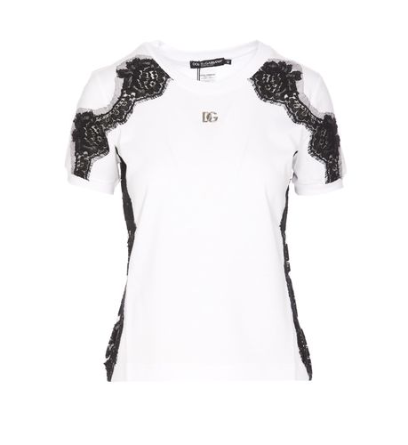 Dolce & Gabbana Lace T-shirt - Dolce & Gabbana - Modalova