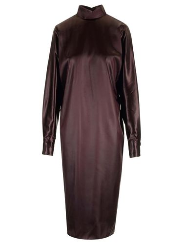 Ferragamo Satin Midi Dress - Ferragamo - Modalova