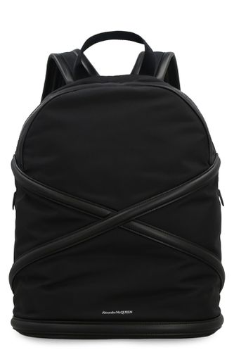 Harness Leather Details Nylon Backpack - Alexander McQueen - Modalova