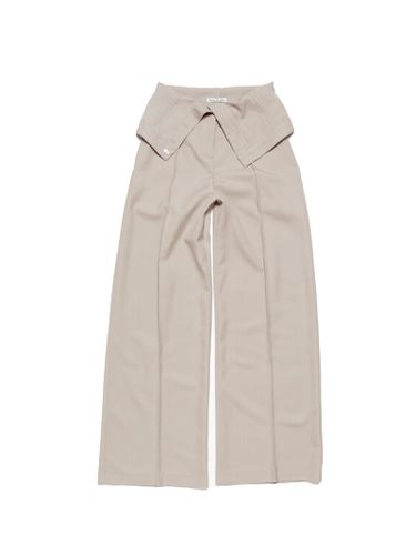 Beige Tailored Trousers In Wool Blend - Acne Studios - Modalova