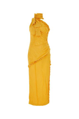 Printed Silk One-shoulder Dress - Alessandra Rich - Modalova