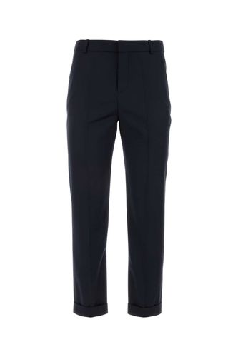 Balmain Navy Blue Twill Pant - Balmain - Modalova