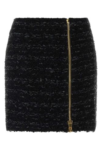 Balmain Black Tweed Mini Skirt - Balmain - Modalova