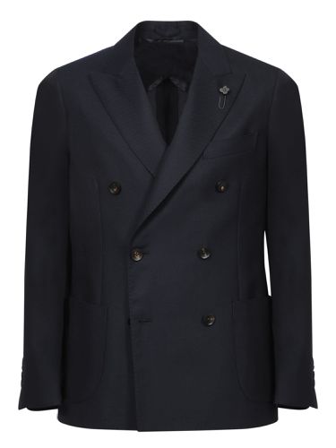 Double-breasted Wool Jacket - Lardini - Modalova