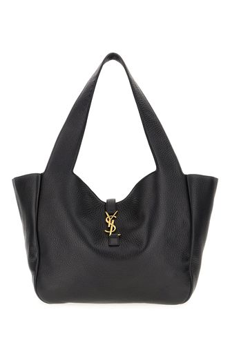 Black Leather Le 5 ã 7 Bea Shopping Bag - Saint Laurent - Modalova