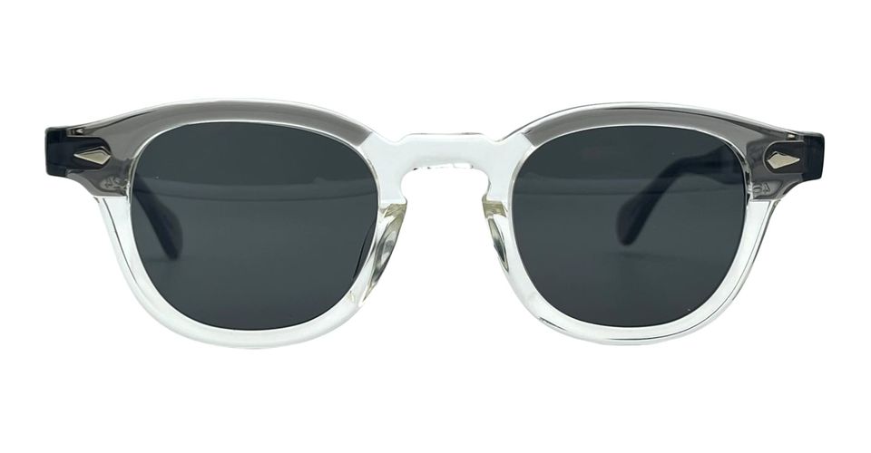 Ar 46x24 - Grey Crystal Brow / Grey Lens Sunglasses - Julius Tart Optical - Modalova