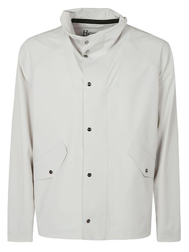Classic Side Pockets Buttoned Jacket - Herno - Modalova