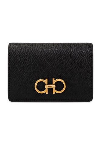 Gancini Plaque Card Holder - Ferragamo - Modalova