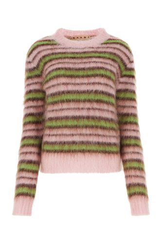 Embroidered Mohair Blend Sweater - Marni - Modalova