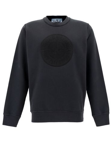 Crewneck Sweater With Compass Embroidery - Stone Island - Modalova