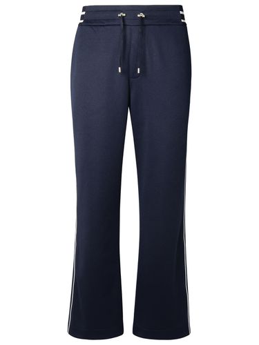 Balmain Blue Cotton Blend Trousers - Balmain - Modalova