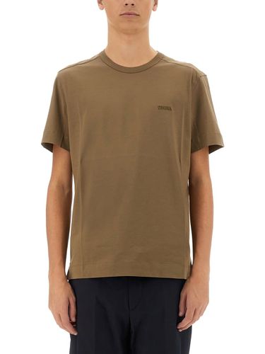 Zegna T-shirt With Logo - Zegna - Modalova