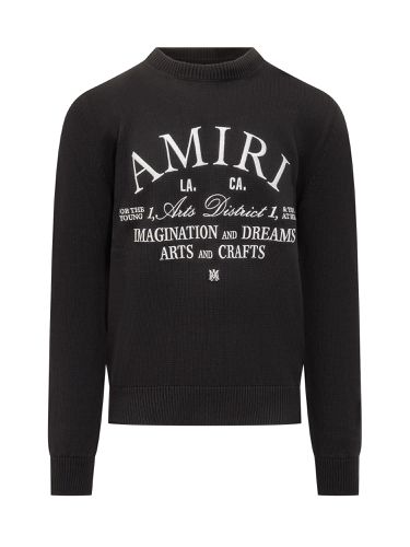 Arts District Crew-neck Sweater - AMIRI - Modalova