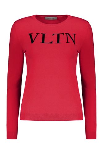 Long Sleeve Crew-neck Sweater - Valentino - Modalova