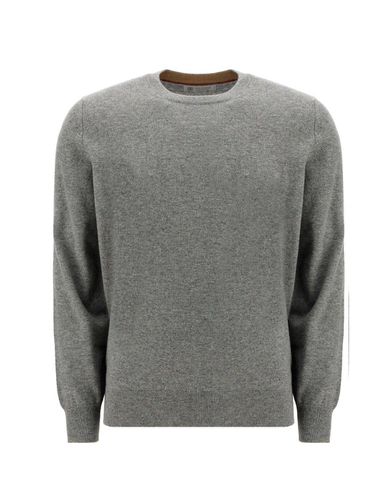 Crewneck Knit Sweater - Brunello Cucinelli - Modalova