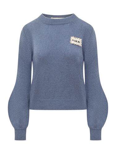 Cashmere Flower Detail Sweater - Marni - Modalova