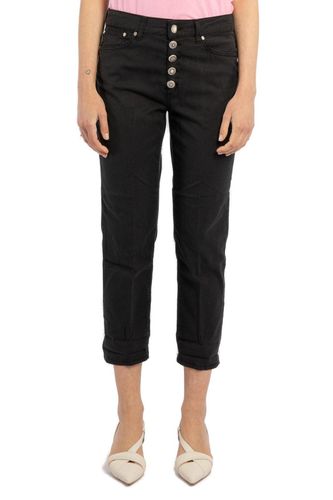 Straight Leg Cropped Trousers - Dondup - Modalova