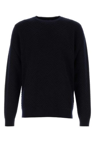 Midnight Wool Blend Sweater - Giorgio Armani - Modalova