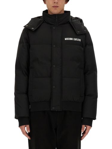 Moschino Down Jacket With Logo - Moschino - Modalova