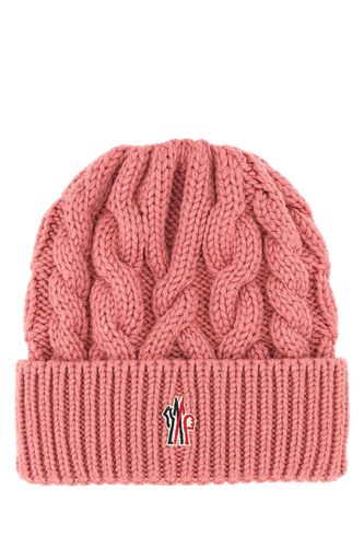 Dark Pink Wool Beanie Hat - Moncler Grenoble - Modalova