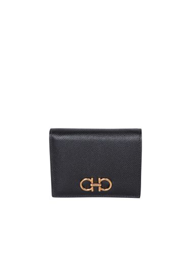 Ferragamo Gancini Black Wallet - Ferragamo - Modalova