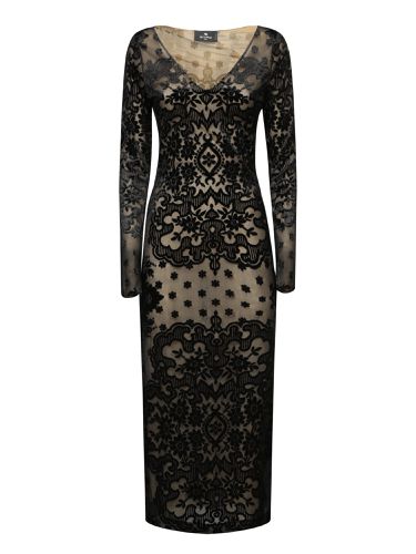 Dress With Pattern And Velvet Finish - Etro - Modalova