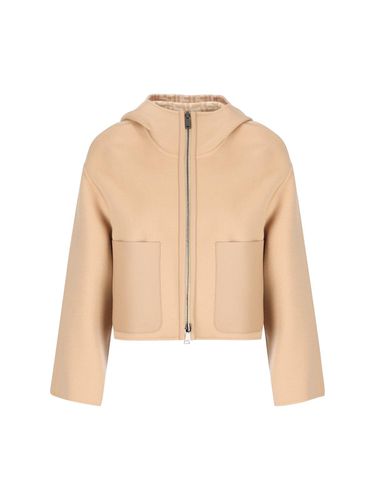 Hooded Zipped Reversible Jacket - Fendi - Modalova