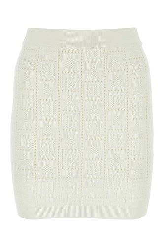 Ivory Viscose Blend Mini Skirt - Balmain - Modalova