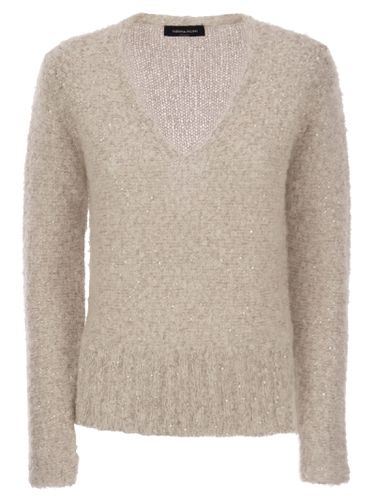 Mohair Blend Cardigan - Fabiana Filippi - Modalova