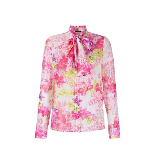 Versace Silk Printed Shirt - Versace - Modalova