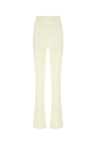 Ivory Stretch Viscose Blend Pant - ANDREĀDAMO - Modalova