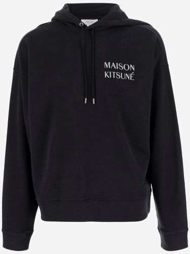 Cotton Sweatshirt With Logo - Maison Kitsuné - Modalova