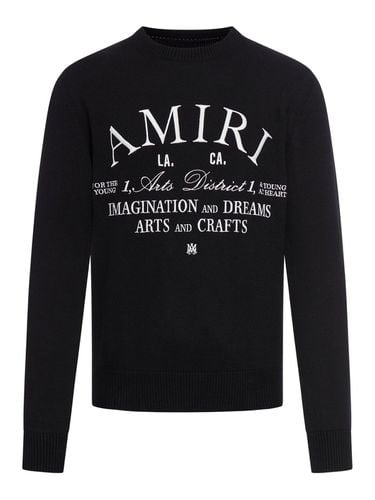 Arts District Logo Embroidered Jumper - AMIRI - Modalova