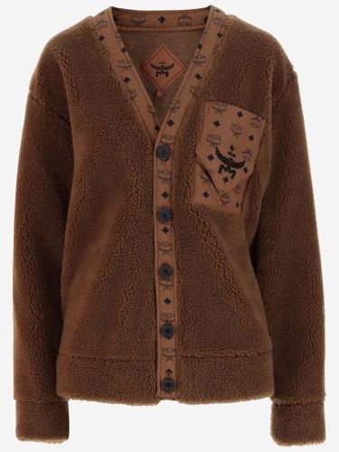 Fleece Cardigan With Monogram Pocket - MCM - Modalova