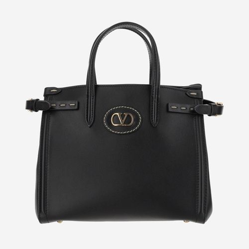 Leather Logo Hand Bag Small - Valentino Garavani - Modalova