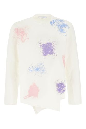 White Polyester Sweater - Comme des Garçons Shirt - Modalova