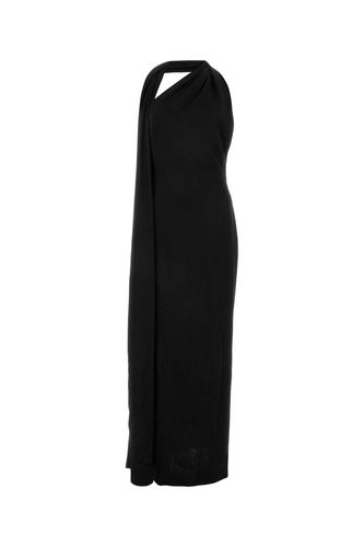 Loewe Black Satin Long Dress - Loewe - Modalova