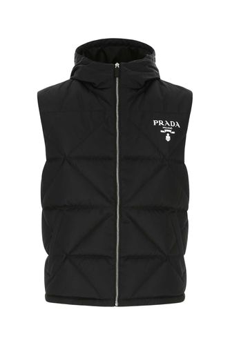 Black Re-nylon Sleeveless Down Jacket - Prada - Modalova