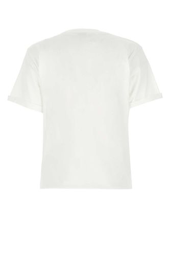 Saint Laurent White Cotton T-shirt - Saint Laurent - Modalova