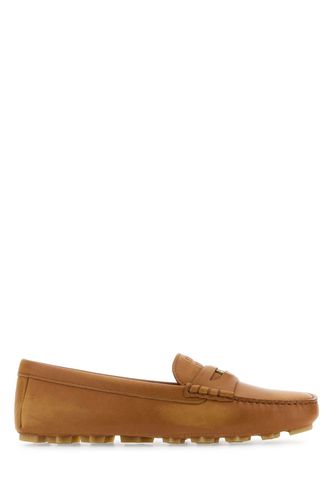 Miu Miu Camel Leather Loafers - Miu Miu - Modalova