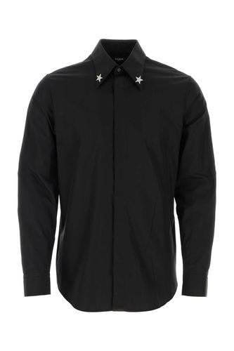 Balmain Black Poplin Shirt - Balmain - Modalova