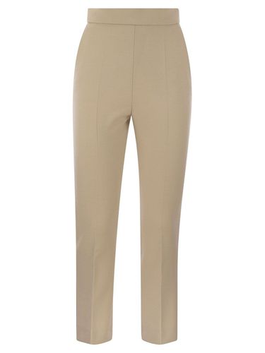 High Waist Slim Fit Trousers - Max Mara - Modalova