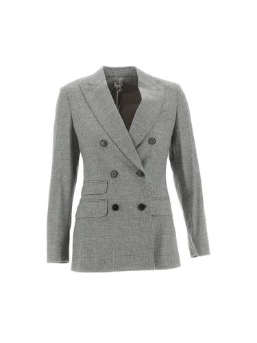 Sansone Double-breasted Checked Blazer - Max Mara - Modalova