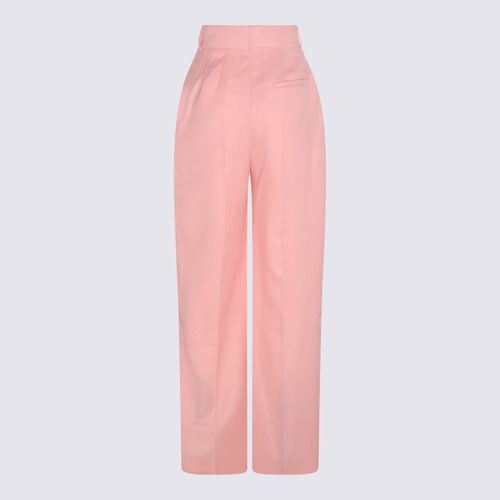Casablanca Pink Virgin Wool Pants - Casablanca - Modalova