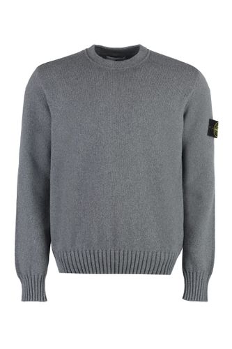 Cotton Blend Crew-neck Sweater - Stone Island - Modalova