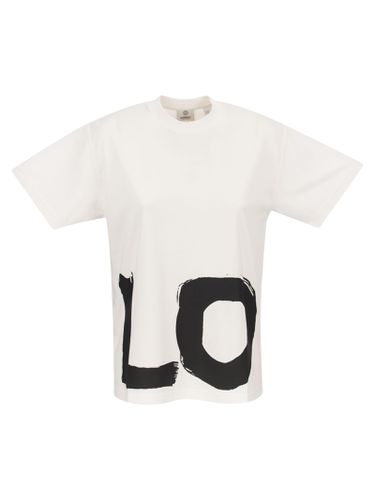 Carrick - Love Print Cotton Oversized T-shirt - Burberry - Modalova