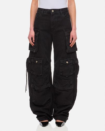 Fern Denim Cargo Trousers - The Attico - Modalova