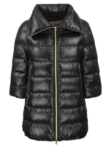 Medium Down Jacket With 3/4 Sleeve - Herno - Modalova