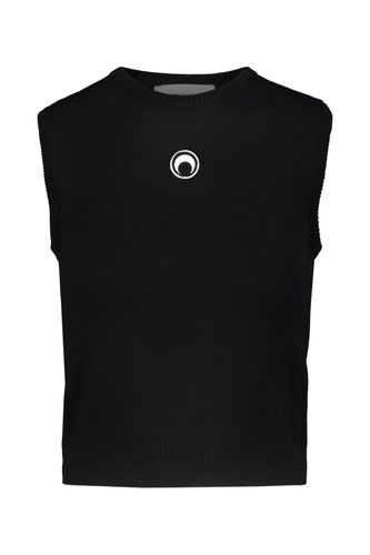 Marine Serre Moon Logo Knit Vest - Marine Serre - Modalova