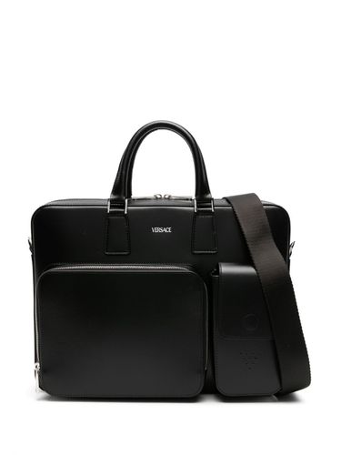 Versace Briefcase Calf Leather - Versace - Modalova